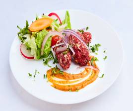 Kylling Kebab middag med drikke